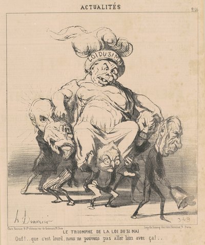 Lain voitto 31. toukokuuta tekijältä Honoré Daumier