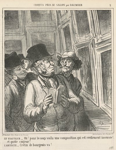 Vierailija ... tekijältä Honoré Daumier