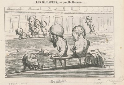 Onko vesi hyvää? ... / Täysi vesi tekijältä Honoré Daumier