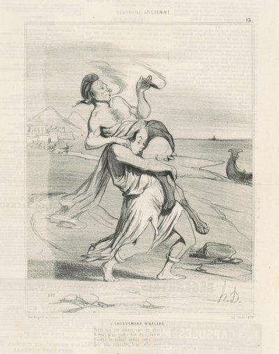 Helenin sieppaus tekijältä Honoré Daumier