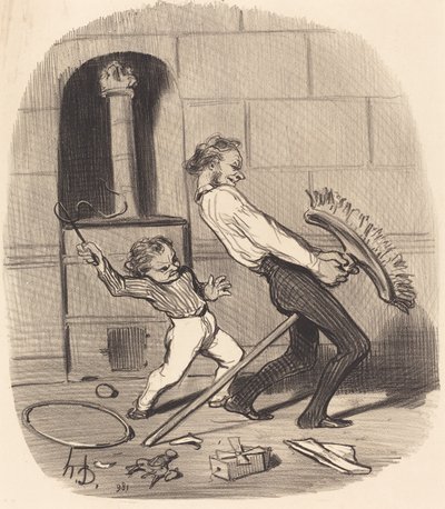 Ratsastustunti, lukio tekijältä Honoré Daumier