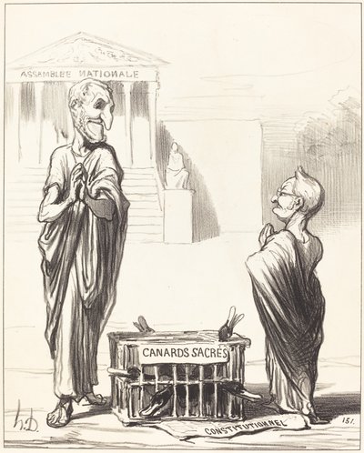 Imperiumin Augurs... tekijältä Honoré Daumier
