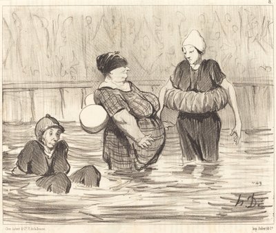 Varovaiset uimarit tekijältä Honoré Daumier
