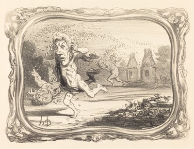 Uteliaat rangaistiin tekijältä Honoré Daumier