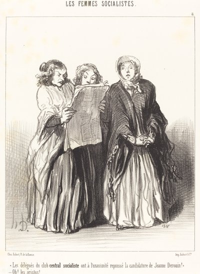 Sosialistikeskusklubin edustajat hylkäsivät... tekijältä Honoré Daumier