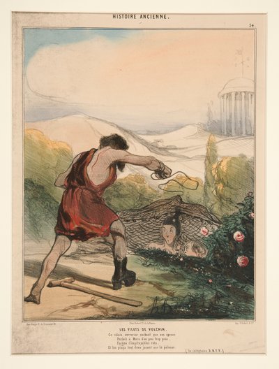 Vulcan Nets. Tämä tuhma lukkoseppä tietää, että hänen vaimonsa tekijältä Honoré Daumier