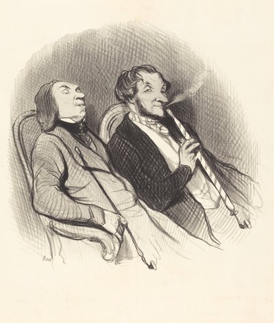 Hadchidien tupakoitsijat tekijältä Honoré Daumier