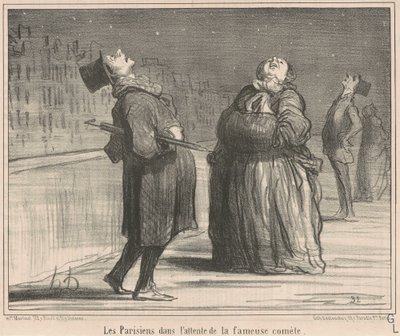 Pariisilaiset odottavat... tekijältä Honoré Daumier