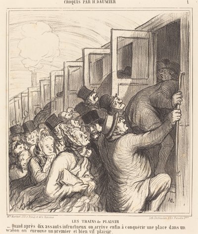 Pleasure Trains tekijältä Honoré Daumier