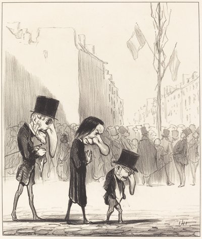 Kolme pientä pyhää tekijältä Honoré Daumier