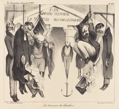 Pantheonin kunnianosoitukset tekijältä Honoré Daumier