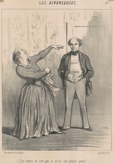 Miehet eivät ole sitä mitä turhamaiset ihmiset ajattelevat! tekijältä Honoré Daumier