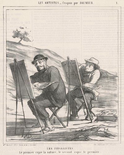 Maisemat. Ensimmäiset kopioivat luontoa tekijältä Honoré Daumier