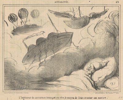 Leviathanin insinööri löysi unessa... tekijältä Honoré Daumier
