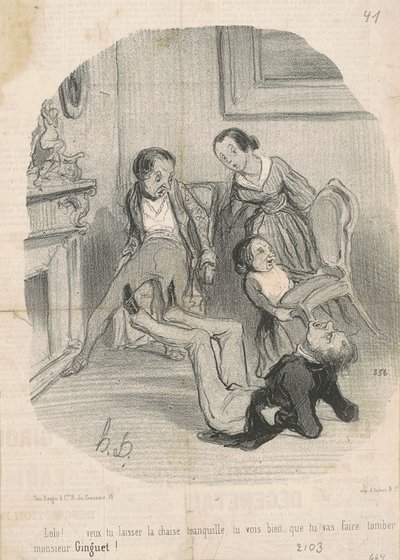 Lolo!... haluaisitko jättää tuolin rauhaan... tekijältä Honoré Daumier
