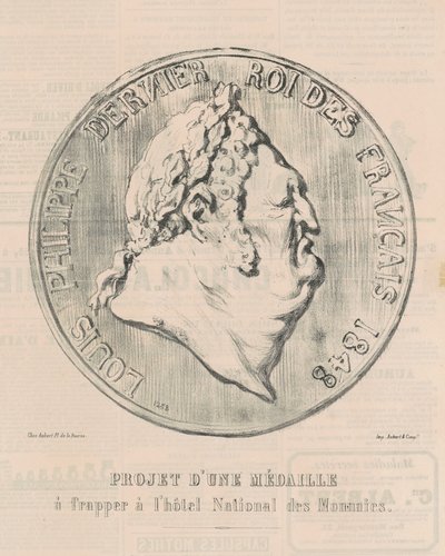 Louis-Philippe, Ranskan viimeinen kuningas tekijältä Honoré Daumier