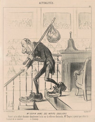 Herra Dupin pienissä kengissään tekijältä Honoré Daumier