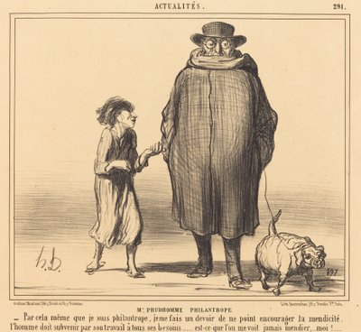 Mr. Prudhomme Filantrooppi tekijältä Honoré Daumier