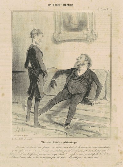 Macairen perillinen-filantrooppi tekijältä Honoré Daumier