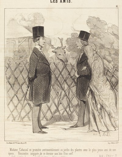 Madame Cabassol kävelee... tekijältä Honoré Daumier