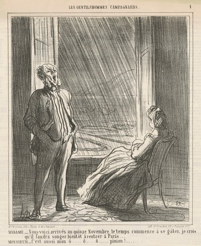 Rouva...Tässä ollaan...15. marraskuuta tekijältä Honoré Daumier