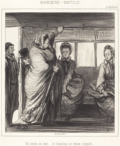Madeleine-Bastille tekijältä Honoré Daumier