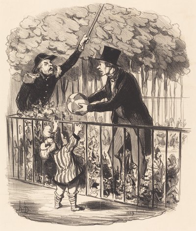 Mutta koska kerron, se on hänen pallonsa... tekijältä Honoré Daumier