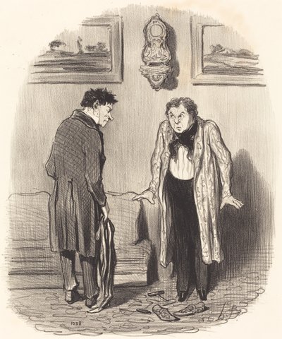 Mutta kun kerron sinulle, etten voi liikuttaa jalkojani... tekijältä Honoré Daumier