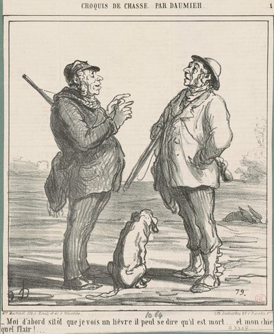 Minä ensin heti kun näen jäniksen... tekijältä Honoré Daumier
