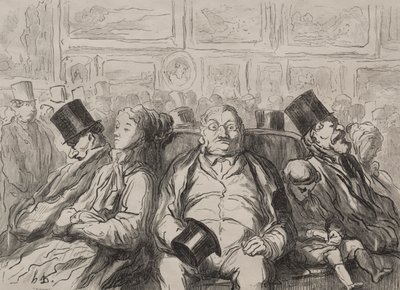 Levon hetki Salon Carréssa tekijältä Honoré Daumier