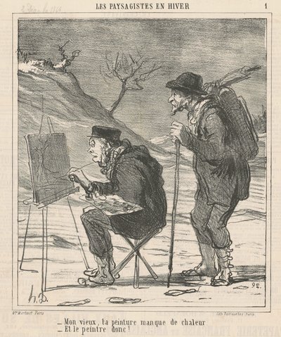 Kaveri, maalauksestasi puuttuu lämpöä... tekijältä Honoré Daumier