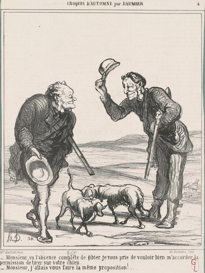 Sir, kun otetaan huomioon täydellinen poissaolo... tekijältä Honoré Daumier
