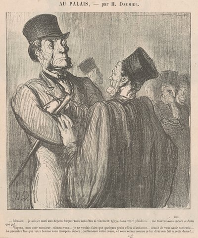 Mossieu... Olen se aviomies, jonka kustannuksella tekijältä Honoré Daumier