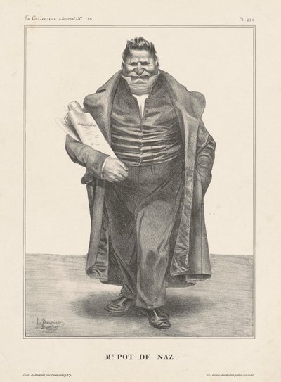 herra Pot de Noz. tekijältä Honoré Daumier