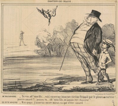 Herra Prudhomme. Näetkö, Oh! Poikani ... tekijältä Honoré Daumier