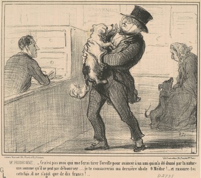 Senyor Prudhomme... no sóc jo qui em farà... finlandès tekijältä Honoré Daumier