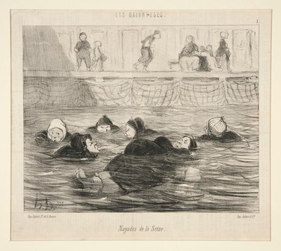 Seinen Nayades, Les Baigneuses tekijältä Honoré Daumier