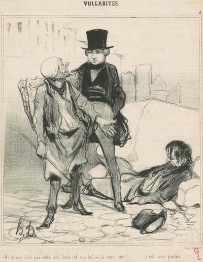 Älä jätä ystävääsi tähän tilaan! tekijältä Honoré Daumier
