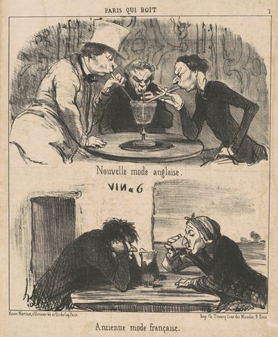 Uusi englantilainen muoti tekijältä Honoré Daumier