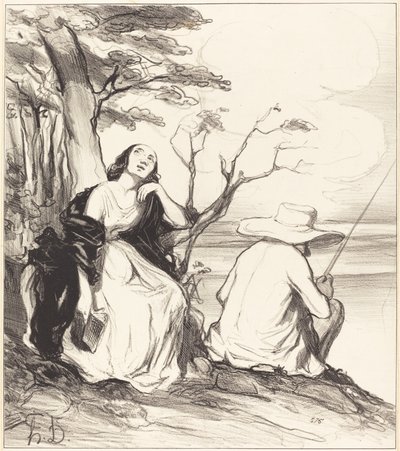 Voi kipu!... olla unelmoinut... aviomiehestä... tekijältä Honoré Daumier