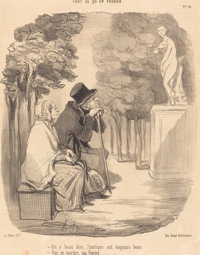 Voidaan sanoa, että antiikki on aina kaunista... tekijältä Honoré Daumier