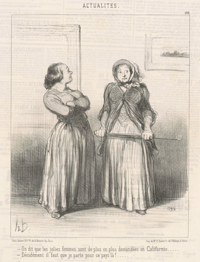 Sanotaan, että kauniit naiset ovat... tekijältä Honoré Daumier
