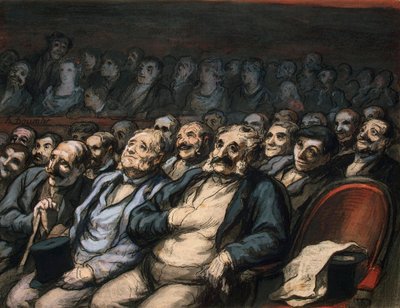 Orkesterin istuin, 1856-1858. tekijältä Honoré Daumier