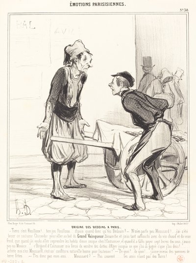 Bedoiinien alkuperä Pariisissa tekijältä Honoré Daumier