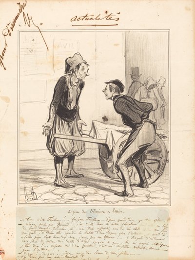 Bedoiinien alkuperä Pariisissa tekijältä Honoré Daumier