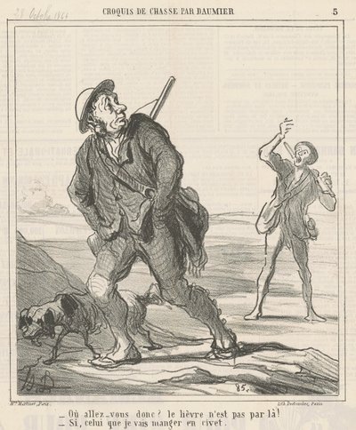 Minne olet menossa? tekijältä Honoré Daumier