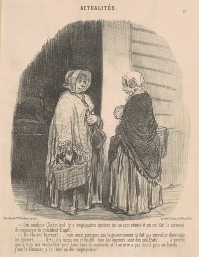 Kyllä, rouva Chaboulard... tekijältä Honoré Daumier