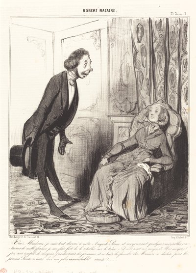 Kyllä, rouva, olen täysin omistautunut... Prinssillemme... tekijältä Honoré Daumier
