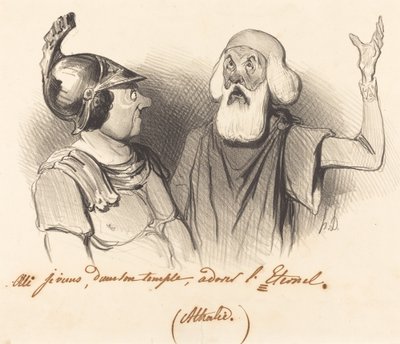 Kyllä minä tulen hänen temppeliinsä... tekijältä Honoré Daumier