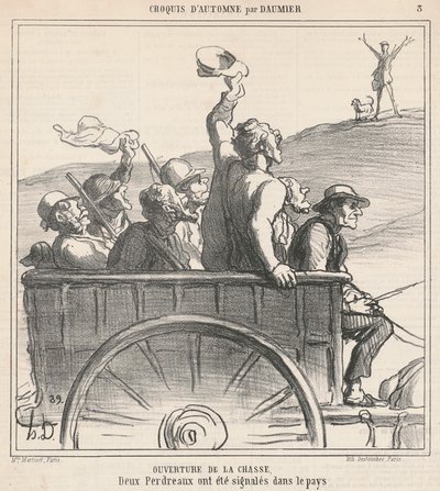 Metsästyksen avaus tekijältä Honoré Daumier
